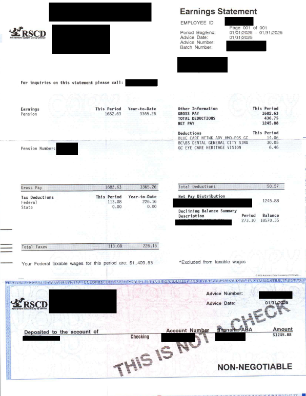 Pension Example